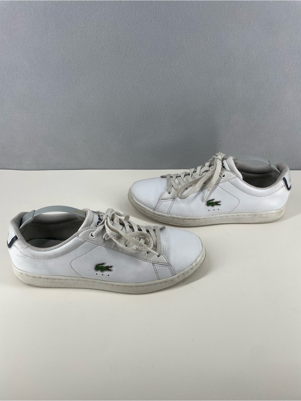 Lacoste Carnaby Evo 7-31SPM0095001 White Leather Shoes Men's Size 9 Dress/Casual